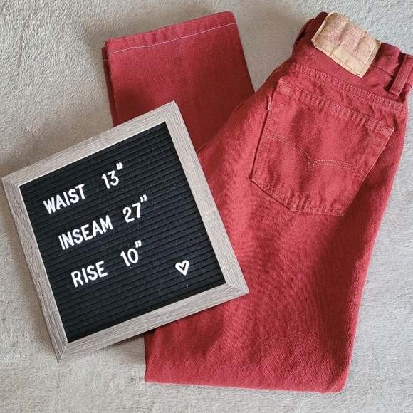 Vintage Levi's red 501 button fly jeans​ - Picture 9 of 12